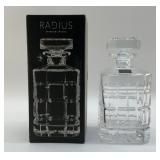 RADIUS, SHANNON, CRYSTAL DECANTER 8 INCHES