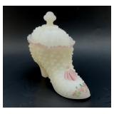 FENTON HAND-PAINTED SIGNED LADYSLIPPER