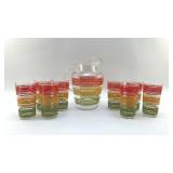 1960S ANCHOR HOCKING ICED TEA SET