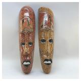 INDONESIAN MOTHER-OF-PEARL INLAID MASKS