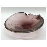 MURANO AMETHYST BULLICANTE BOWL MID-CENTURY MODERN