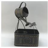 WATERING CAN AND BUTTERFLY FOUNTAIN