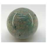 AMAZONITE QUARTZ CRYSTAL SPHERE 2 1/2 INCHES