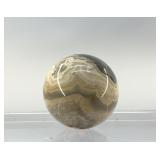 NATURAL YELLOW BANDED, CALCITE QUARTZ SPHERE