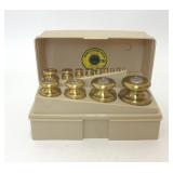 13 PIECE OHAUS STO-A-WEIGH CALIBRATION WEIGHTS