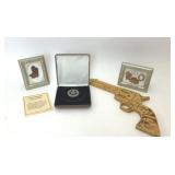 WESTERN COWBOY ART & TEXAS RANGER BADGE