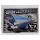 57 CHEVY BEL-AIR METAL SIGN