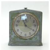 VTG ART DECO STYLE INGRAHAM METAL ALARM CLOCK