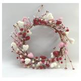 VALENTINES HEARTS WREATH 12'