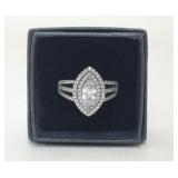 STAUER 925 STERLING SILVER RING 4.17G SIZE 9