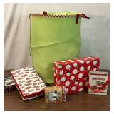 CONTAINER FULL OF CHRISTMAS BOXES WRAPPING