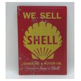 SHELL MOTOR OIL SIGN 12 X 17