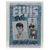 ELVIS ONE NIGHT ONLY METAL SIGN