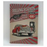 ROUTE 66 FILLING STATION METAL SIGN