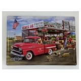 CHEVROLET TRUCK METAL SIGN