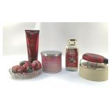 CANDLE, LOTIONS, LADYBUG CANDLES