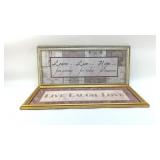 2 LIVE LAUGH LOVE SIGNS,  21'