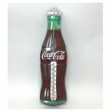 TIN COCA-COLA BOTTLE SHAPED THERMOMETER