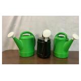 3 PLASTIC WATERING CANS