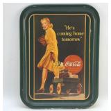 COCA-COLA TRAY HEï¿½S COMING HOME