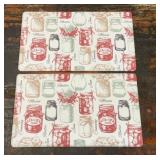 2 MASON JAR KITCHEN FLOOR MATS