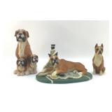 BOXER DOG FIGURINES  9'