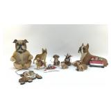 ASSORTED DOG  FIGURINES, AND ORNAMENTS