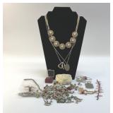 COSTUME  JEWELRY AND JEWELRY PARTS