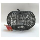 11' WIRE PUMPKIN WITH LIGHTS