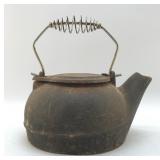ANTIQUE CAST-IRON TEA KETTLE