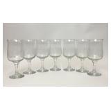 7 VTG LIBBEY GLASS WINTER WONDERLAND GLASSES