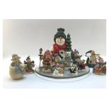 SNOWMEN ON A CHRISTMAS PLATTER