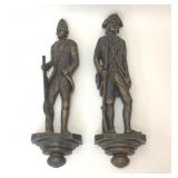 2  REVOLUTIONARY WAR SOLDIERS WALL HANGINGS