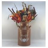 AUTUMN DECOR MILK CAN