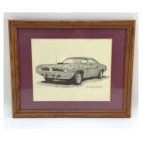 1970 PLYMOUTH BARRACUDA MCCRARY 95 FRAMED