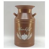 METAL COPPER COLOR MILK CAN 14'