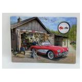 CHEVY CORVETTE METAL SIGN