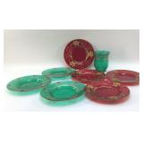 CHRISTMAS DESSERT PLATES