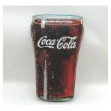 COCA-COLA FOUNTAIN GLASS METAL SIGN