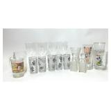 ASSORTED LOT CRYSTAL GLASSWARE GLASSES