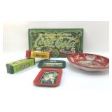 COCA-COLA  AND JUICY FRUIT TINS, TRAYS  16'