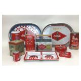 COLLECTION ASSORTED COCA-COLA TINS TRAYS