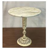 18' marble on metal stand table