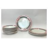 GIBSON COCA-COLA CHECKERBOARD DISHES
