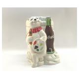 COCA-COLA POLAR BEAR COOKIE JAR, GIBSON 2000