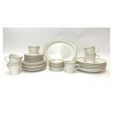 HOMER LAUGHLIN GOLD GREEK KEY DISH SET