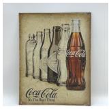 COCA-COLA IS THE REAL THING METAL SIGN