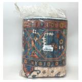 GEOMETRIC FLORAL FLOOR RUG 59' x 82ï¿½