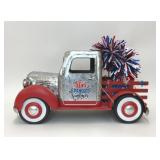 PATRIOTIC STAR SPANGLED SUMMER METAL TRUCK