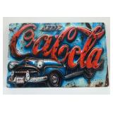 COCA-COLA METAL SIGN 11 3/4 X 8